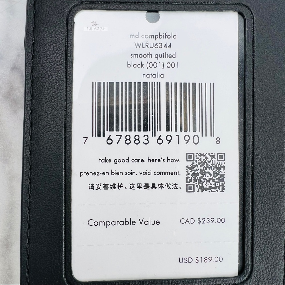 Kate Spade Natalia Quilted Leather Top Handle Satchel Crossbody & Medium Wallet - Picture 16 of 16